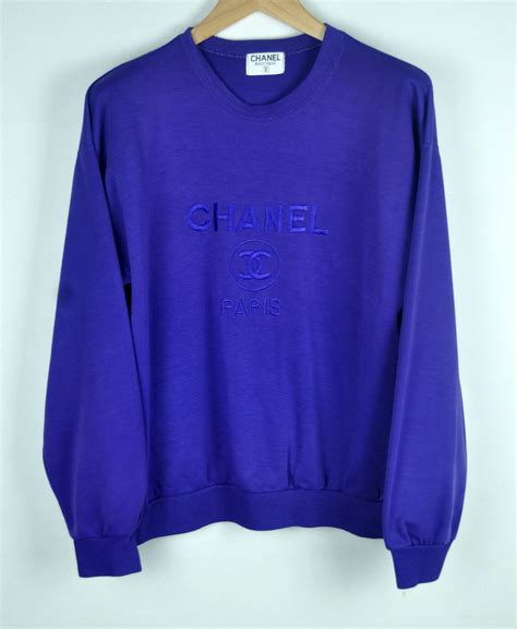 chanel embroidered sweatshirt.